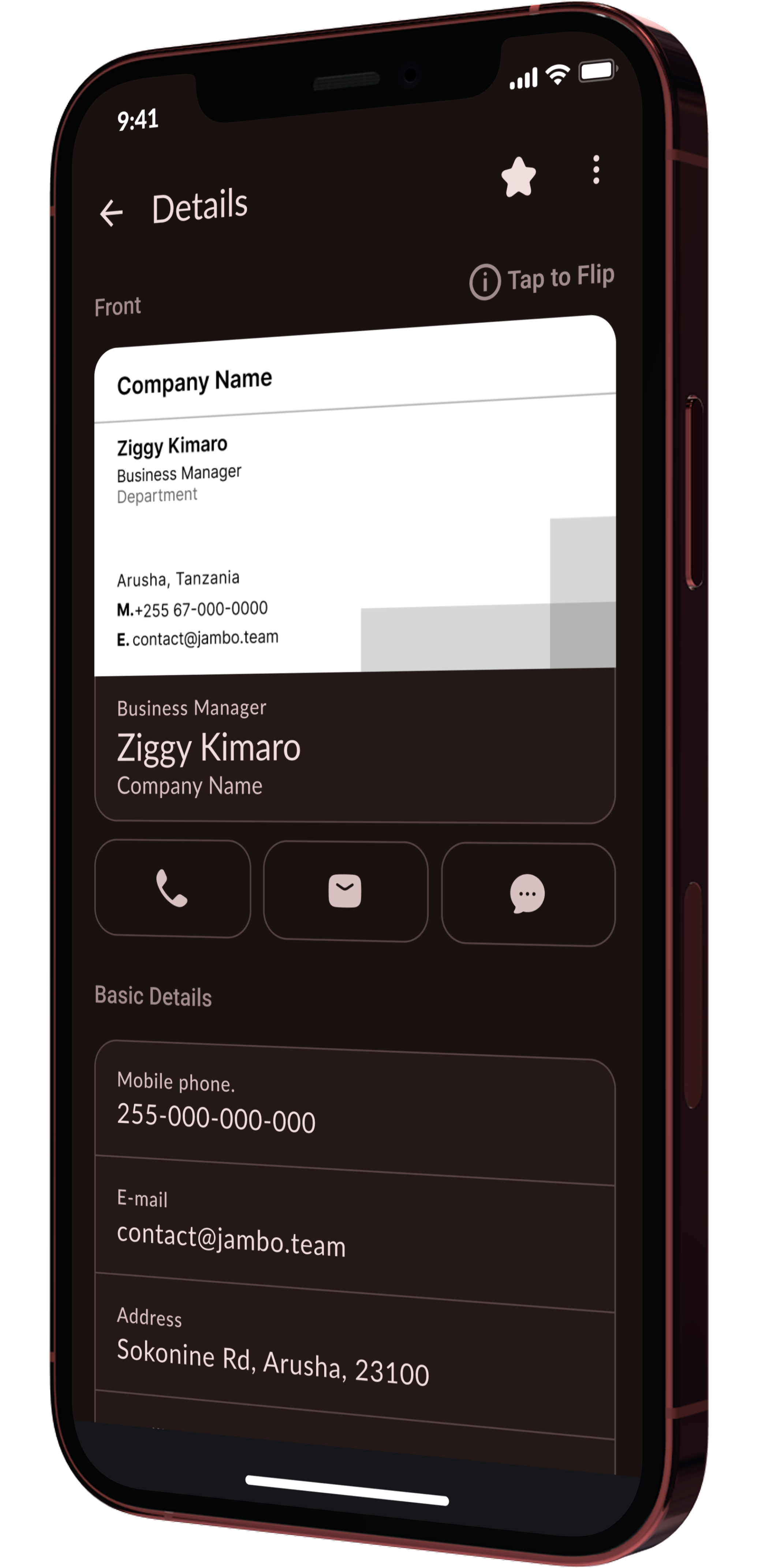 Kumbuka App Interface
